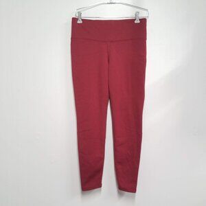 Athleta Pants Womens Medium M Red Altitude Tight in Polartec Power Stretch